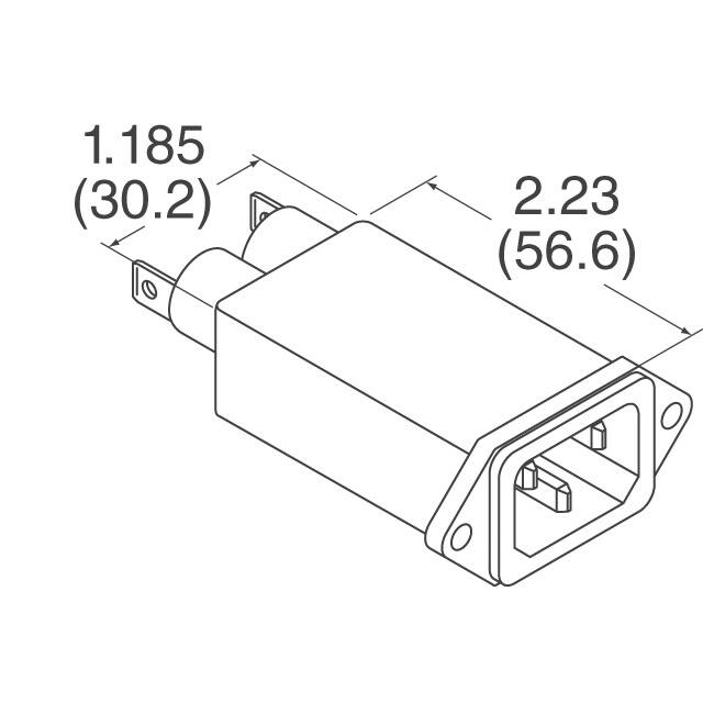 1EJT1 TE Connectivity Corcom Filters  Moduli di ingresso alimentazione (PEM)